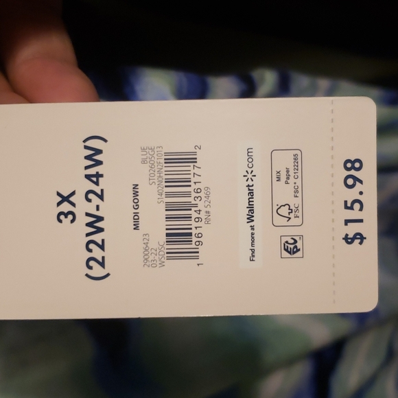 Secret treasures 3x midi gown blue - Picture 5 of 5